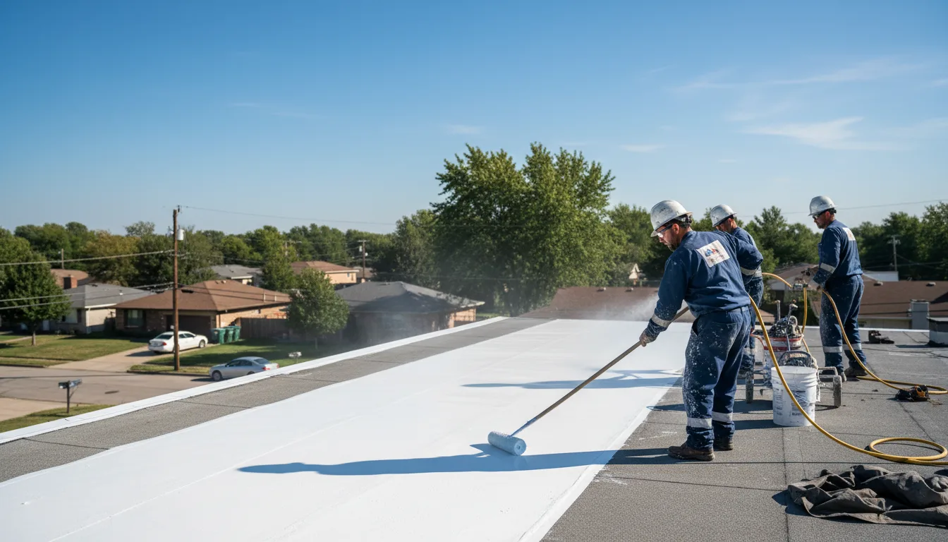 Commercial roof coating in Harrisville, RI near me